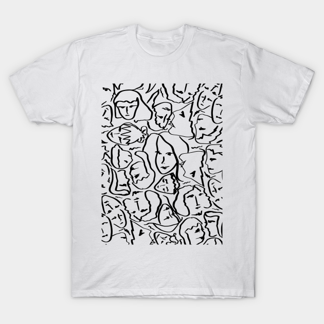 elio shirt with faces
